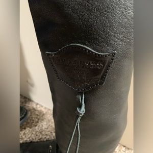 El Vaquero Apache black leather boots size 39